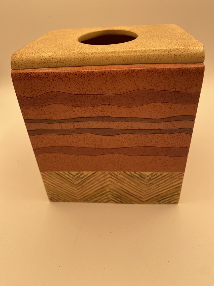 Southwestern Ceramic Lizard Sun TISSUE Box Cover