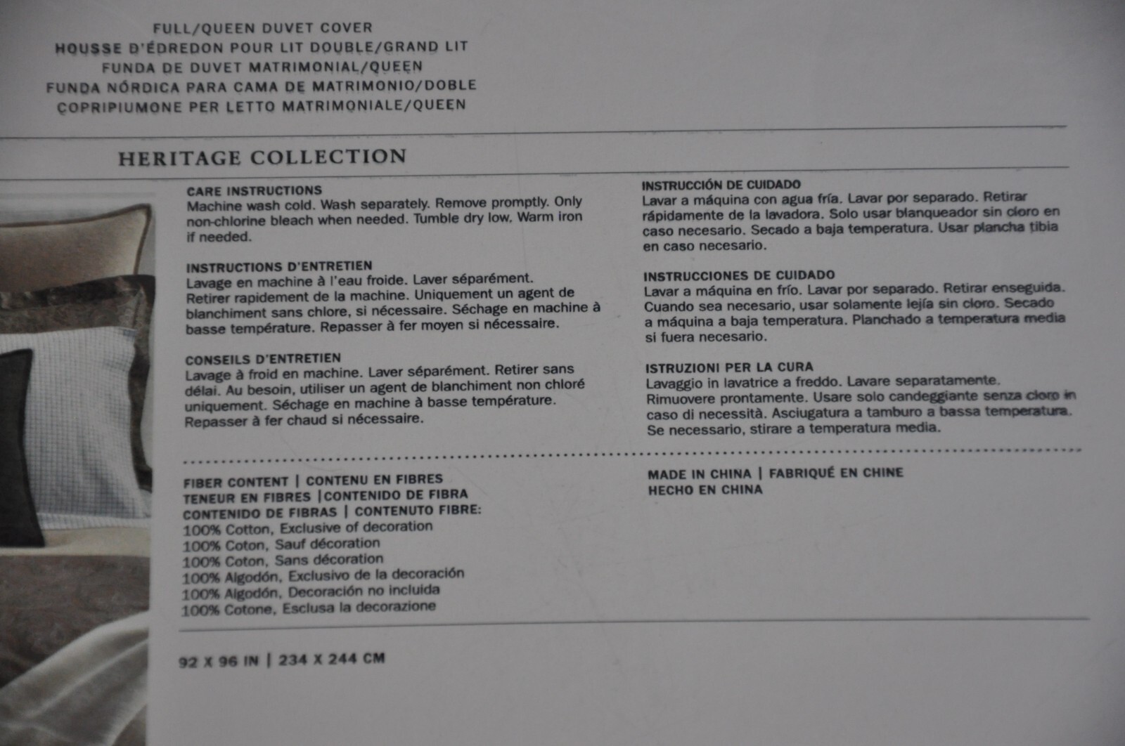 RALPH LAUREN FULL/QUEEN DUVET COVER HERITAGE PAISLEY SAGE MULTI ***NEW*** B881