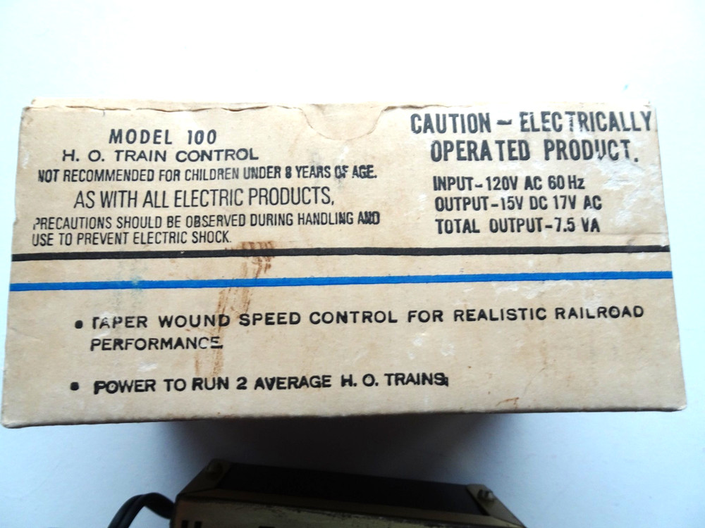 MRC Trainpack Model 100 H. O. Train Control W/Original box