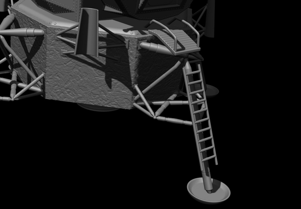 Lunar Module Apollo 11 - STL-OBJ FILES FOR 3D printers