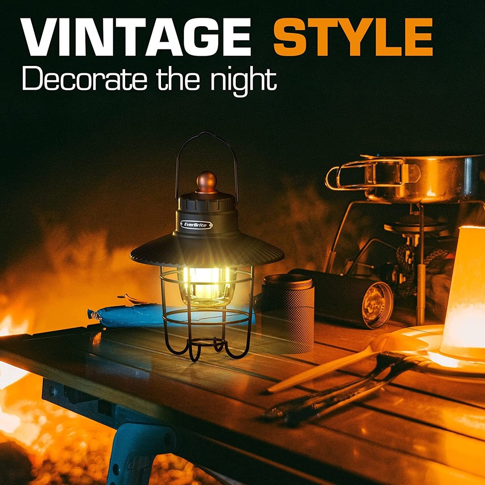 EverBrite Rechargeable LED Camping Lantern USB C Lantern 3 Lighting Mode Lantern