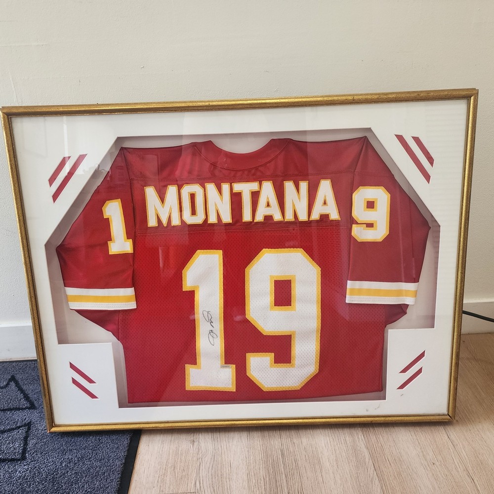 Joe Montana autographed jersey framed!