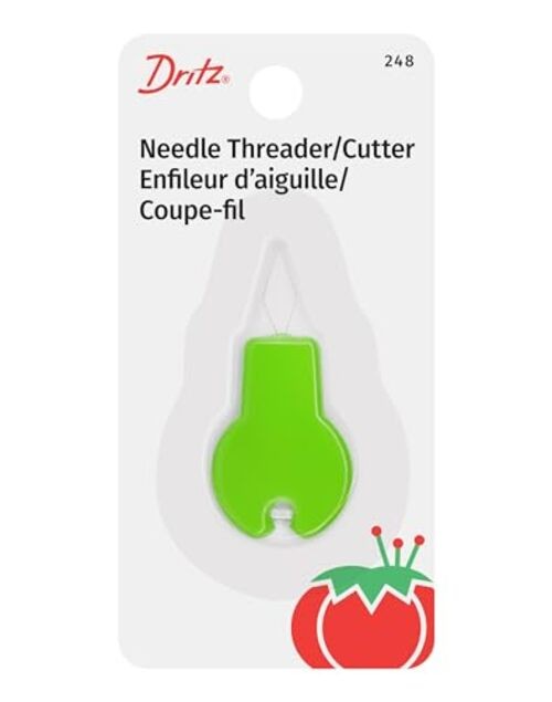 248 Needle Threader & Cutter , Green