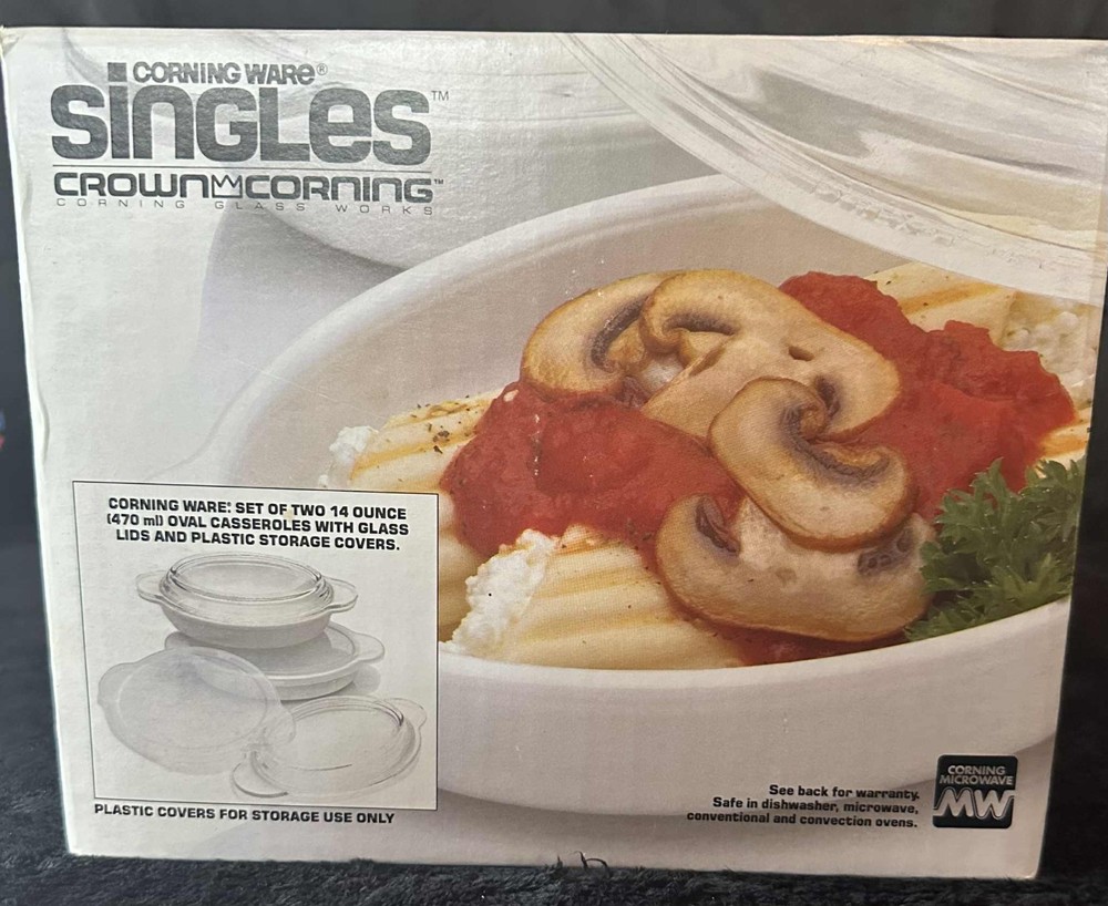 corning ware singles crown corning new in the box