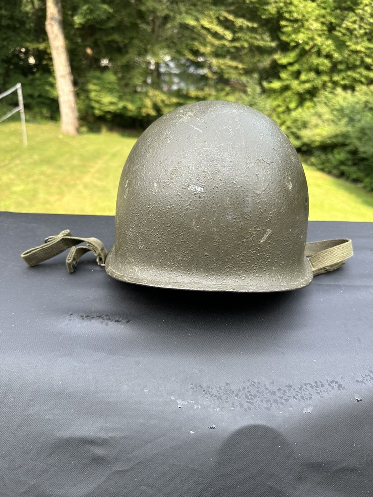 NAMED CAPTAIN M1-C PARATROOPER HELMET SHELL - Nice Example