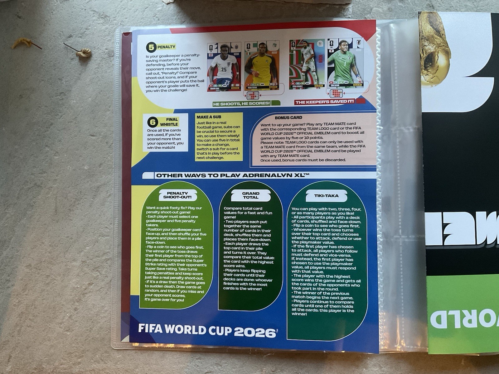 Panini World Cup 2026 Adrenalyn XL Binder ONLY Unsealed No Cards .