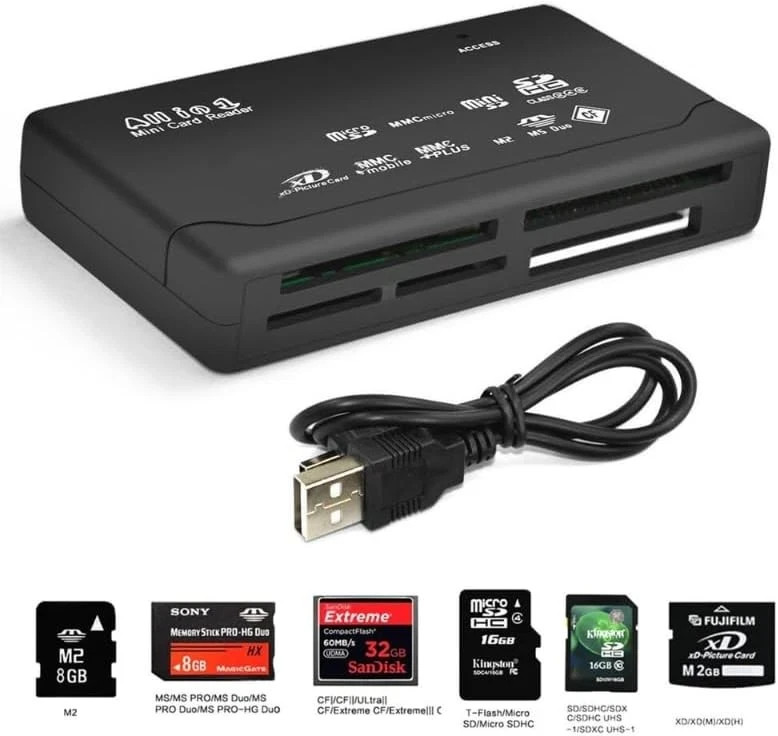 Lightning, USB 3.0 & USB C Memory Card Reader Adapter For Micro SD TF CF SDHC