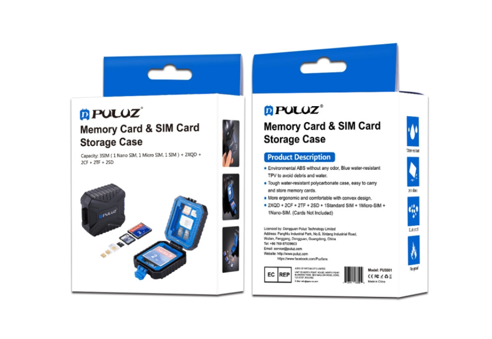 Camera Memory Cards SIM Card Reader Android CF/TF/SD Type-C Storage Box Case