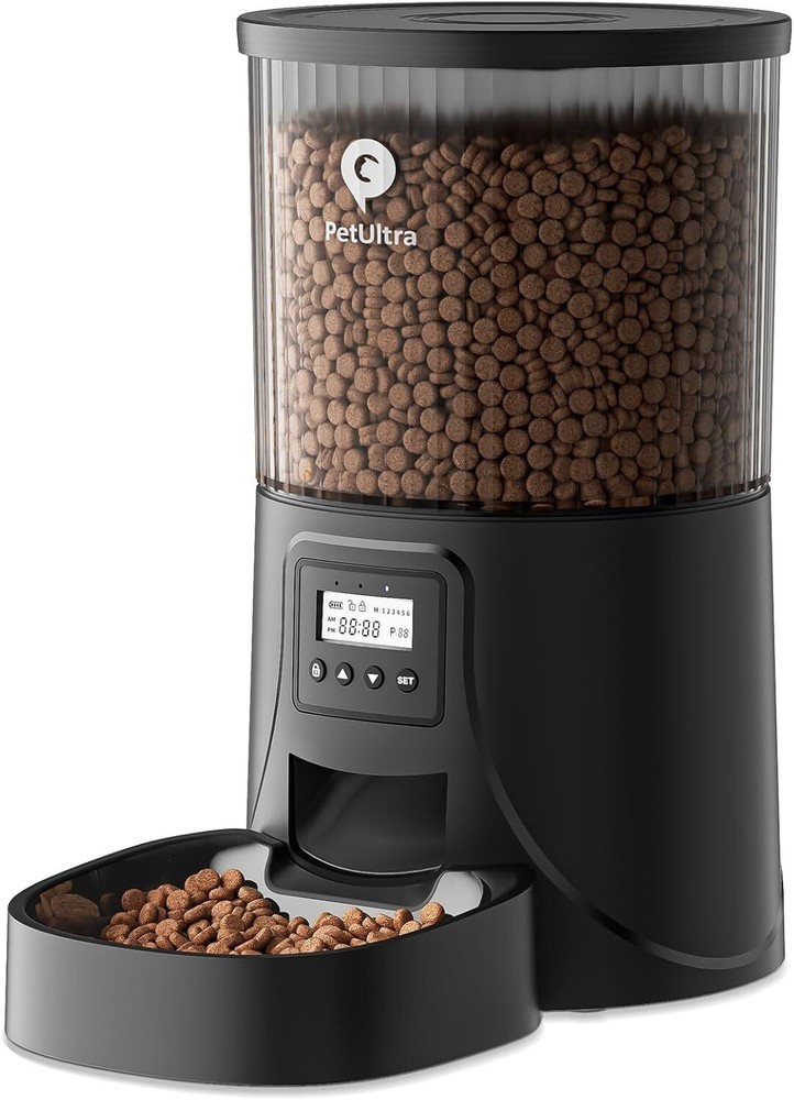 4L Timed Automatic Cat Feeder- Dry Cat Food Dispenser Programmable Control