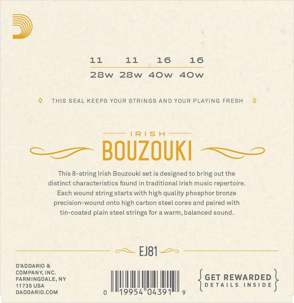 D'Addario EJ81 Irish Bouzouki Strings