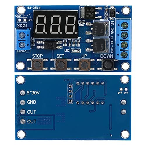 DC 5V-36V Timer Module Cycle Delay Timer Switch Turn On/Off Relay Module with