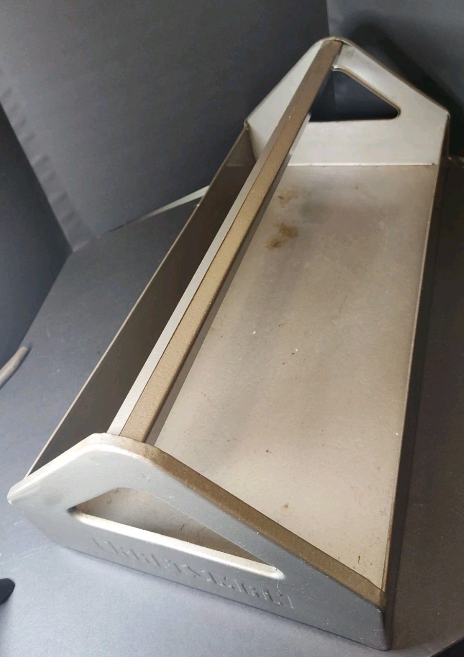 Vintage Sears Craftsman Grey Metal Tool Tote Tray Carry Box Caddy