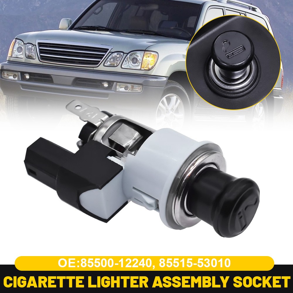 Cigarette Lighter Assembly Socket Element+Bezel For Toyota Corolla 85500-12240
