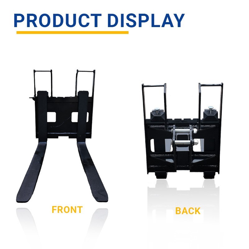 Pallet Fork for 1-2T Mini Excavator, Adjustable Stabilizer Bar, Free Shipping