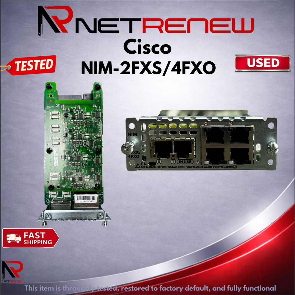Cisco NIM-2FXS/4FXO   Network Interface Module 2-Port FXS 4-Port