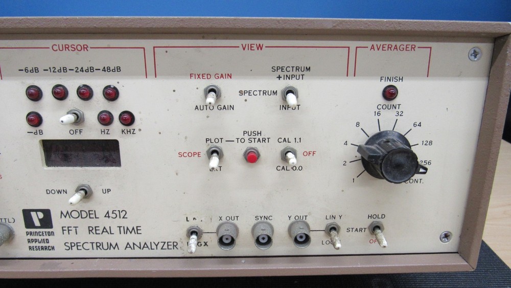 Princeton Applied Research Model 4512 FFT Real Time Spectrum Analyzer UNTESTED