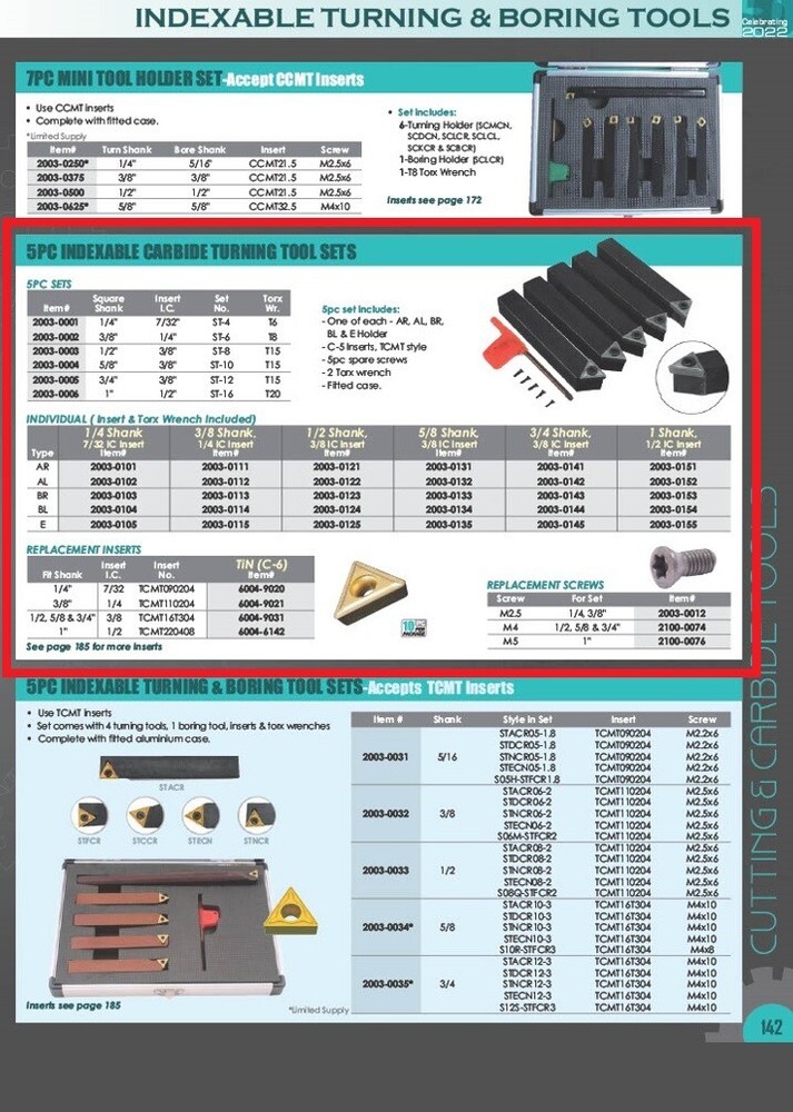 1/4" BL4 INDEXABLE CARBIDE TURNING TOOL (2003-0104)