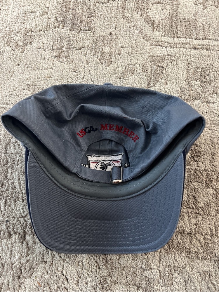 US Open 2010 Pebble Beach Golf Hat Cap USGA Member Adjustable Logo Gray Strap