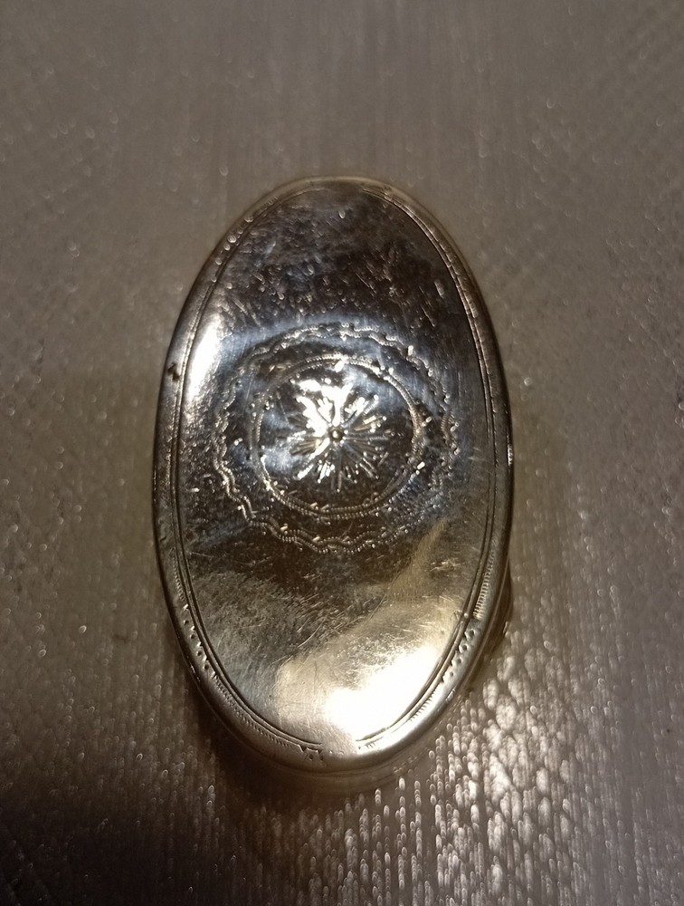 Solid Silver Snuffbox Circa 1820 French Fully Hallmarked.