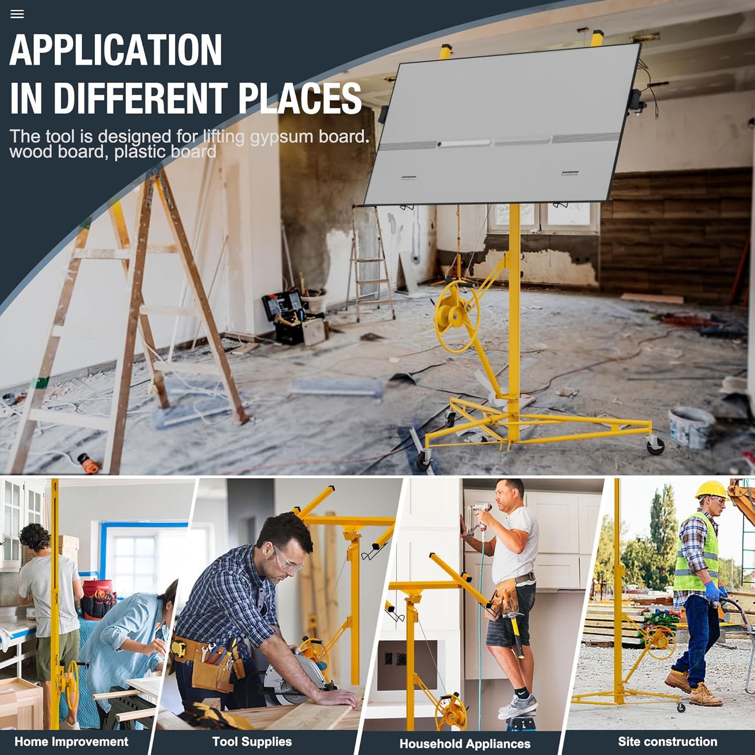 13 Ft Drywall Panel Lift Sheetrock Drywall Lifter Sheetrock Lift Hoist Jack Wall