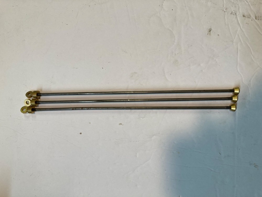 Grandfather Clock weight shell Rods with Loop and Nut end caps
