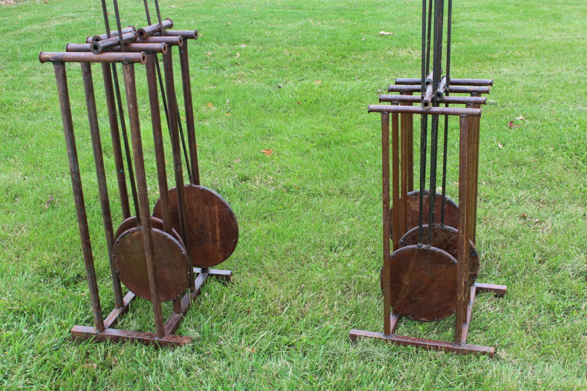 67" Tall Large Metal Yard Art Pendulum