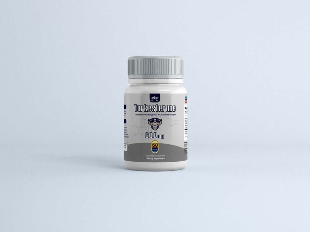 Turkesterone Hydroxypropyl B Cyclodextrin Complex 600 mg Maximum Strength 60 Veg