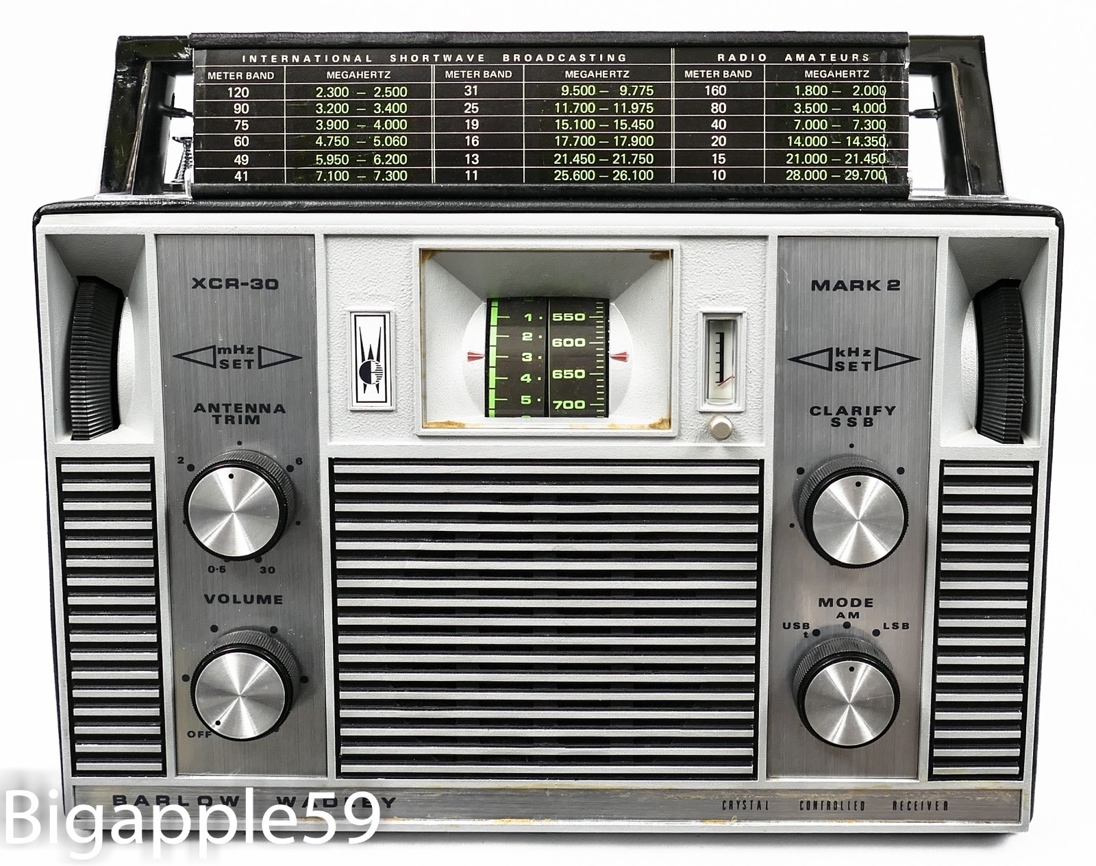 Barlow Wadley XCR-30 Mark II Radio Receiver w/ Documents **WONDERFUL SENSITIVITY