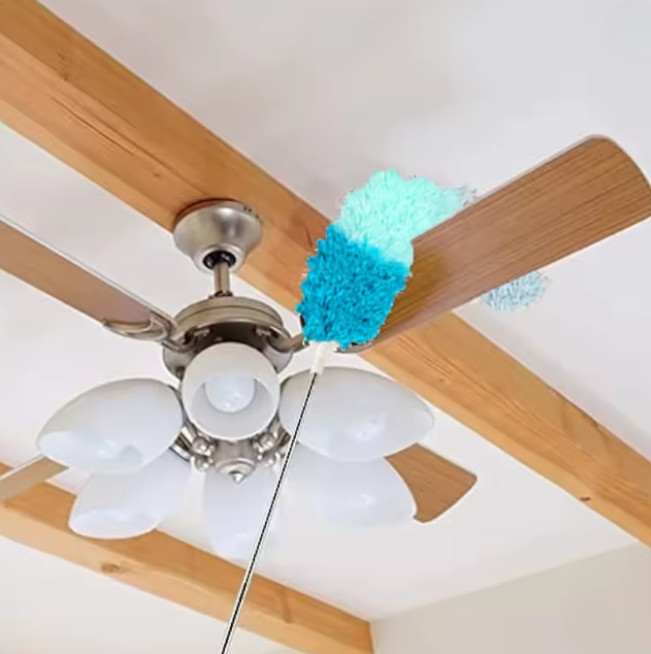 Microfiber Ceiling Fan Duster-Cobweb Cleaner Brush Kit Telescopic Extension Pole