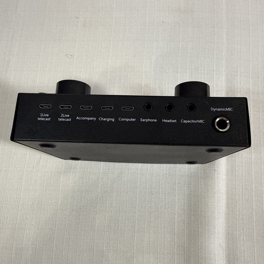 Vocal Processor Clear Mics Input Headphone For Live Broadcasting