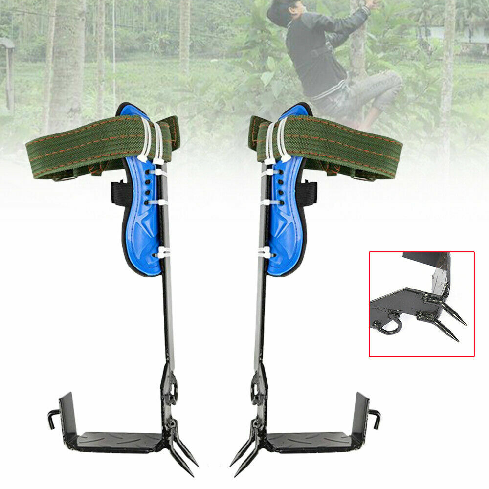 Tree Climbing Spikes Stainless Steel 2 Gear Adjustable for Picking Fruit Logging