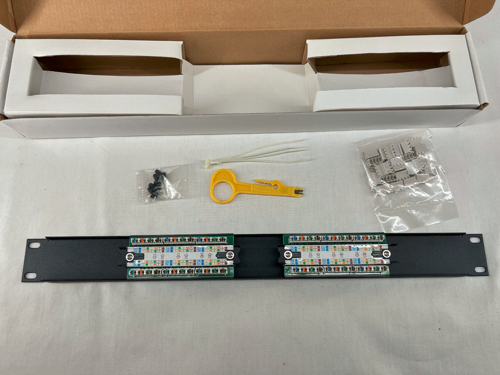 Patch Panel UTP 12 Port Ethernet CAT6/5 RJ45 110 Network