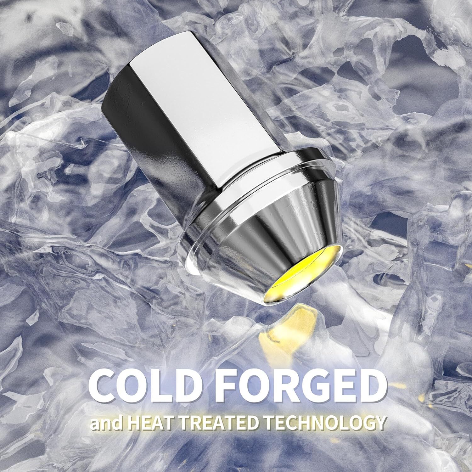 24 FIT FORD F-150 2015-2020 OEM REPLACEMNT SOLID LUG NUTS M14X1.5 CHROME