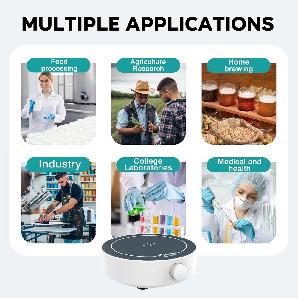 3000ml Capacity Magnetic Stirrer with Brushless Motor - Lab & Home Solution