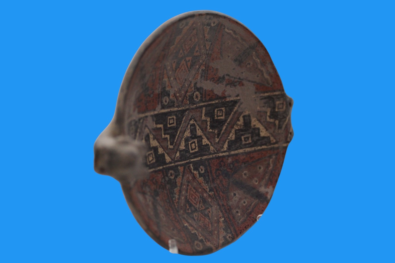 Museum Replica of a Pre Columbian Inca Artifact Small Plate From Peru 030