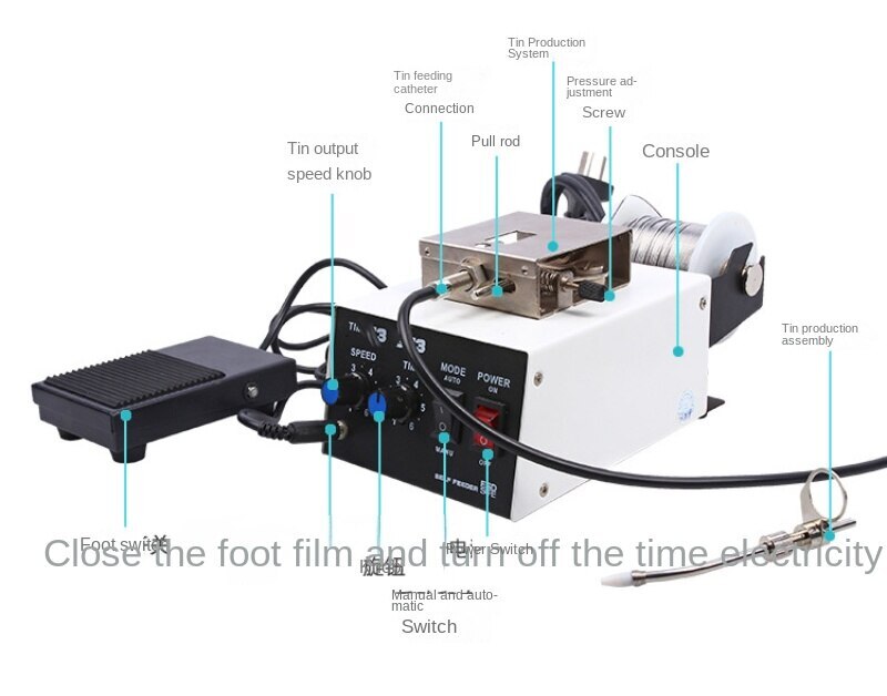 Full Automatic Tin Machine Automatic Tin Wire Machine Solder Wire Feeder 220V