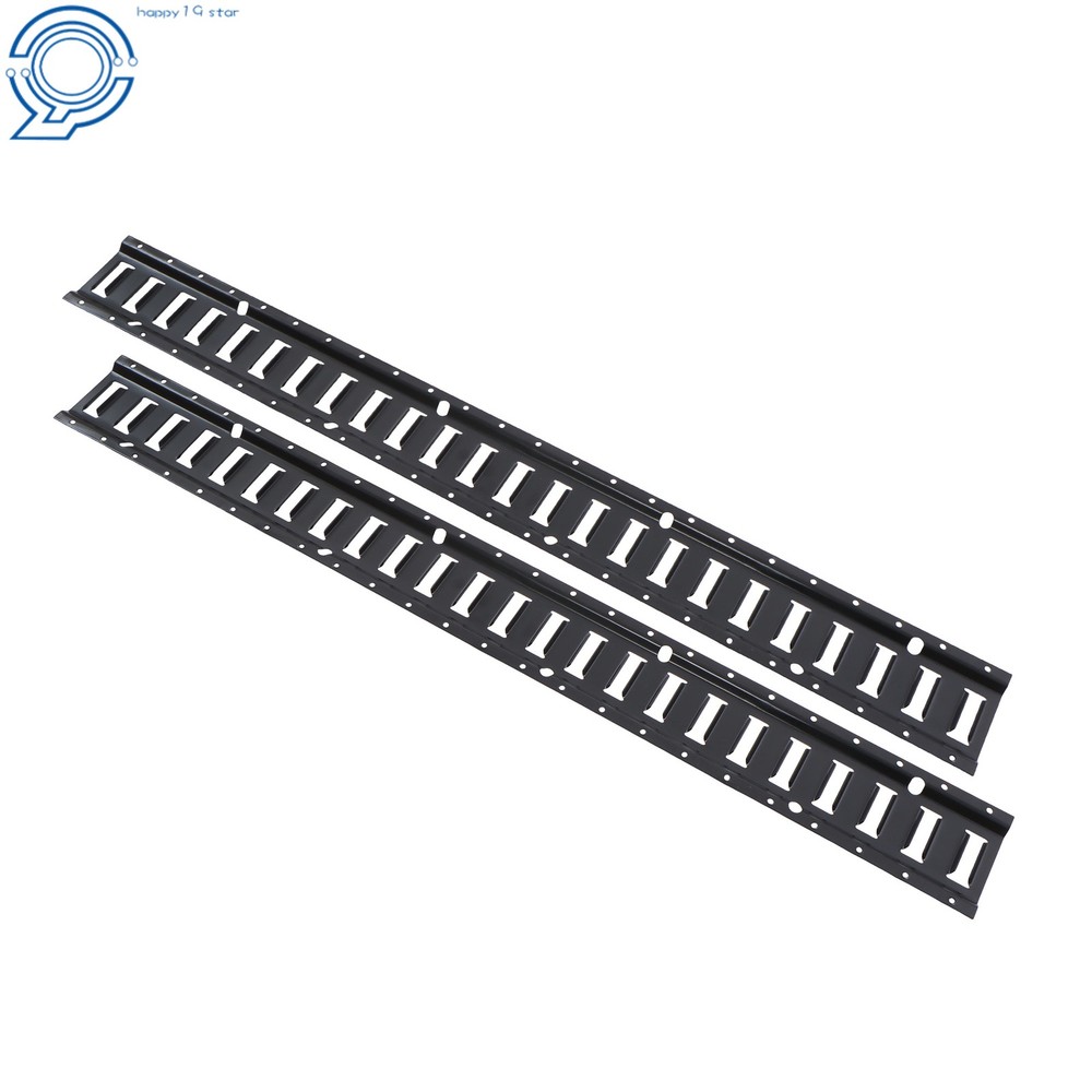 2 Pack 4' E Tie Down Rail Kit For Cargo Trailers Power Coated E-Tracks