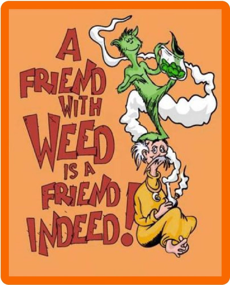 Funny Weed Marijuana  Refrigerator Tool Box Magnet