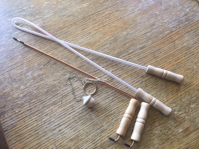 WHOLE SET =Y DOWSING, L ROD ,AND PENDULUM EVERYTHING YOU WILL EVER NEED