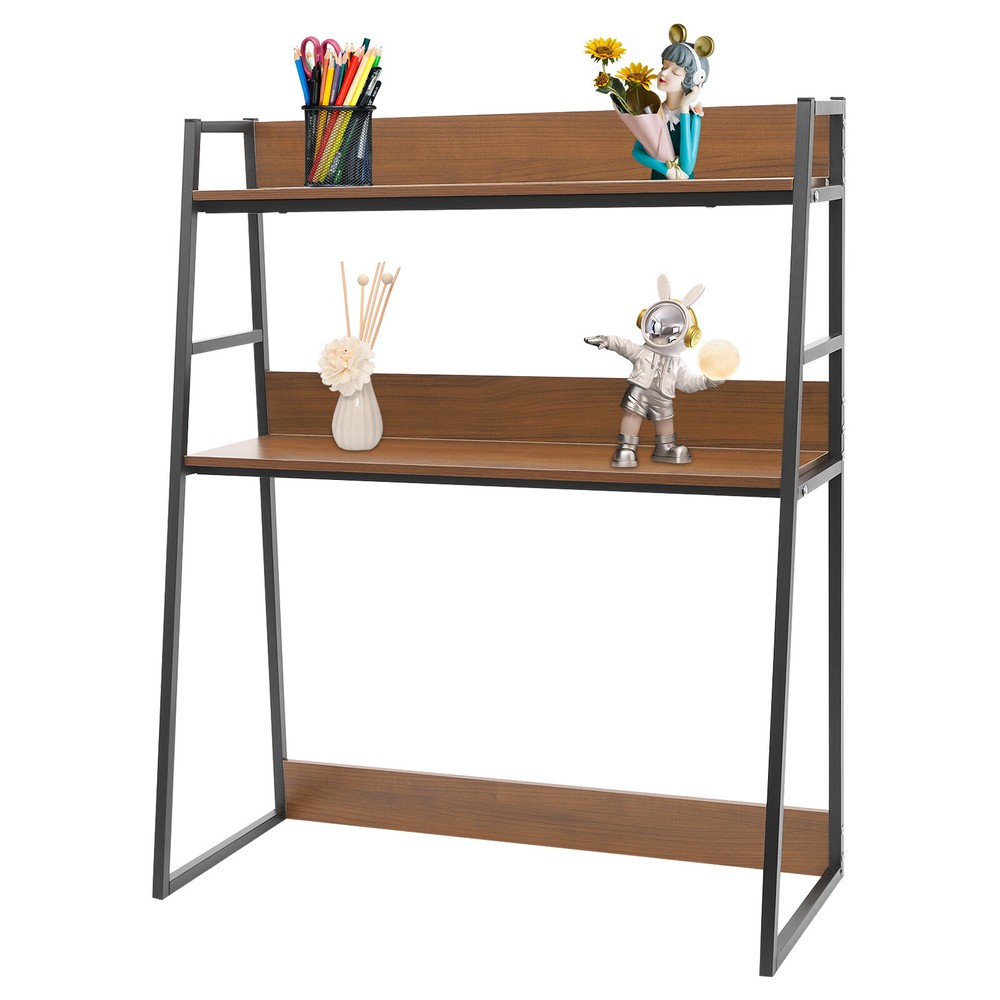 Modern Desktop Bookshelf Multipurpose Bookcase Organizer Desktop Display Rack