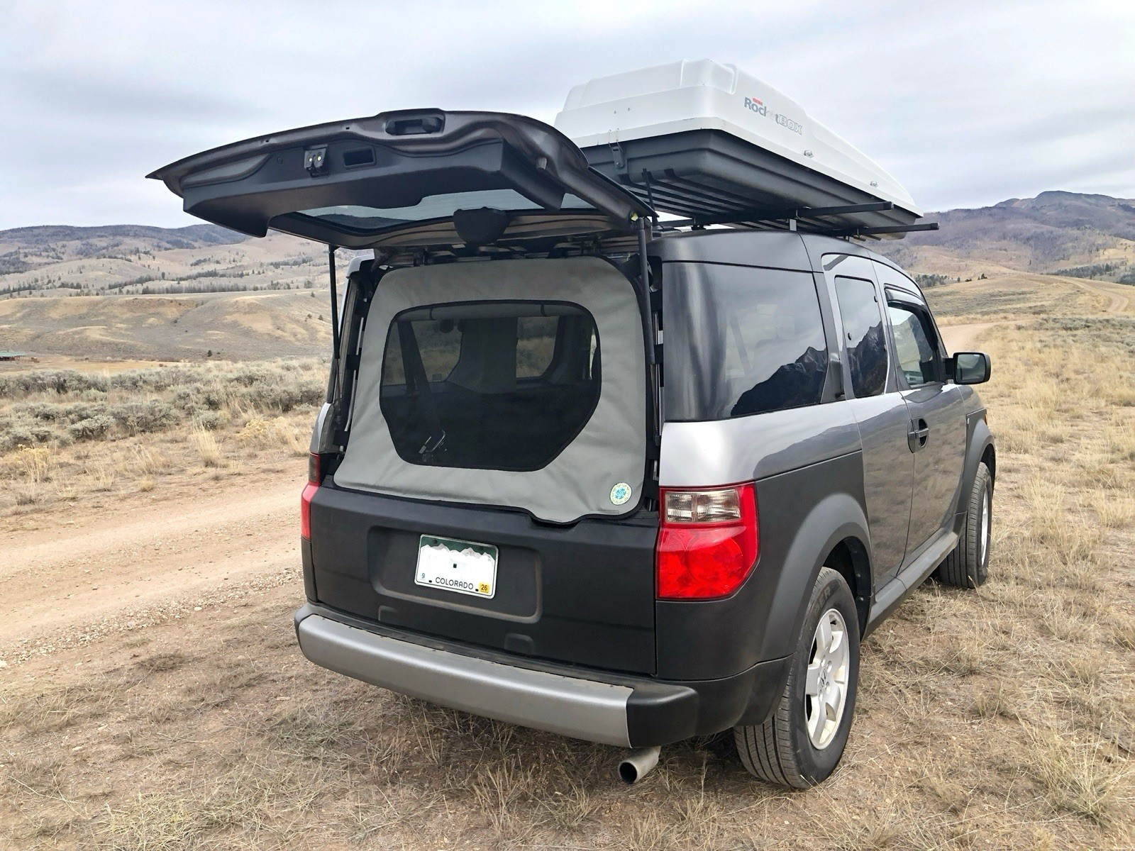 Honda Element -Half Moon- Privacy Bug Screen By Rain Dean