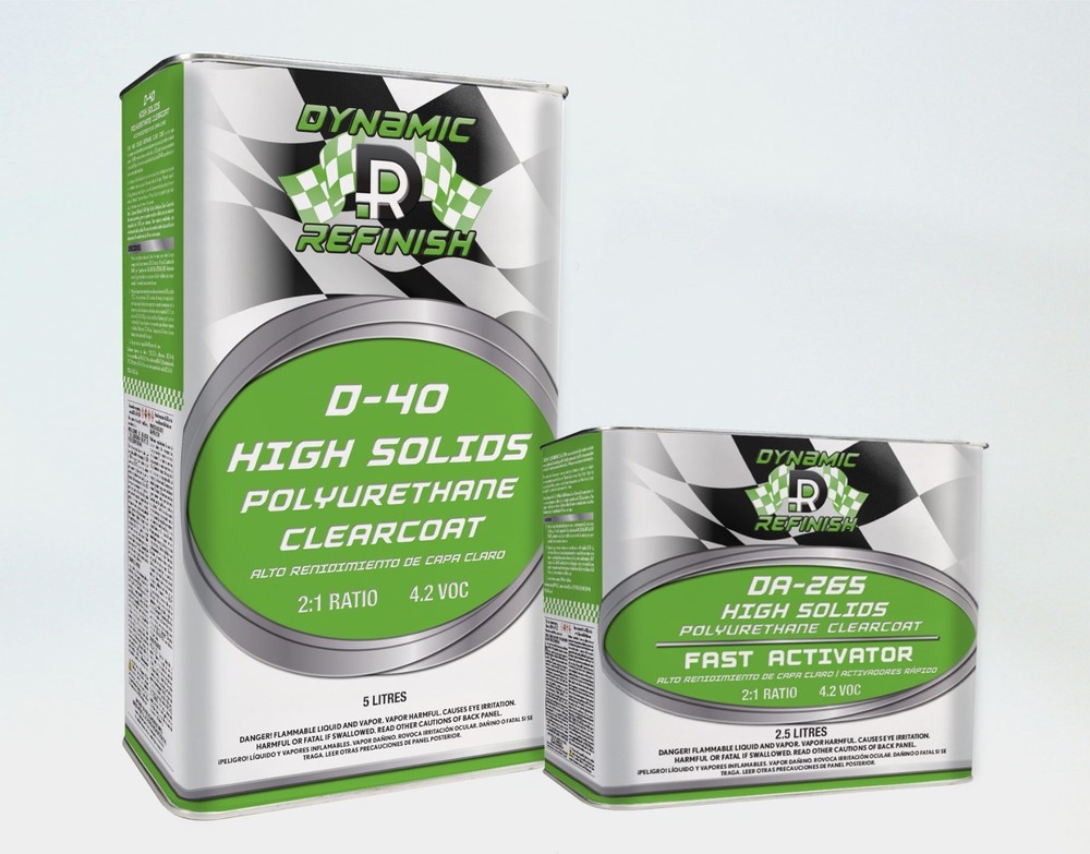 Dynamic Refinish HS 2:1 Clearcoat  & Fast Activator (7. 5 Ltr. Kit)
