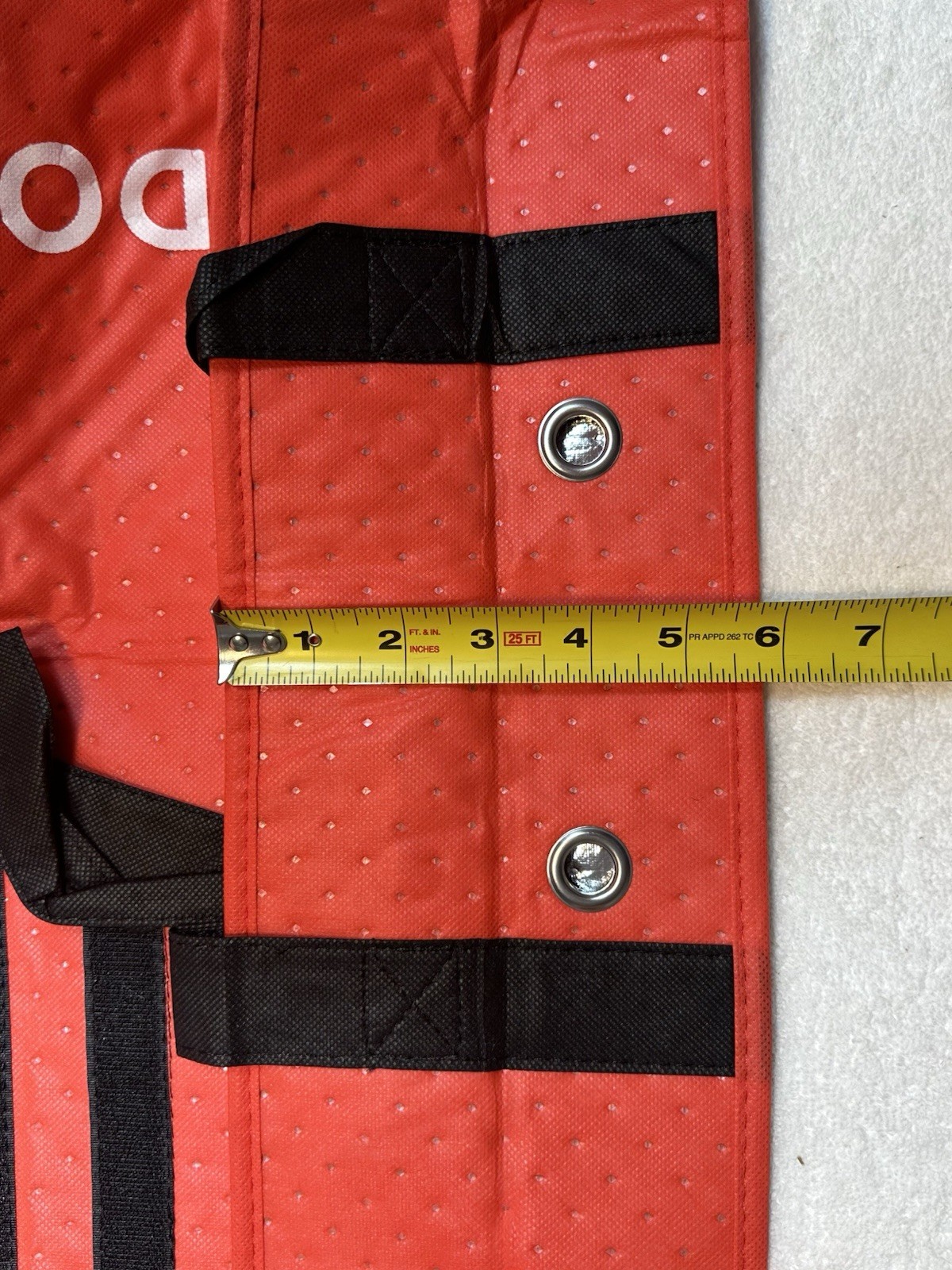 Lot of 4 ~ DOORDASH ~ Large 19x19x5 Insulated Pizza Delivery Bag / Tote ~ ERRORS