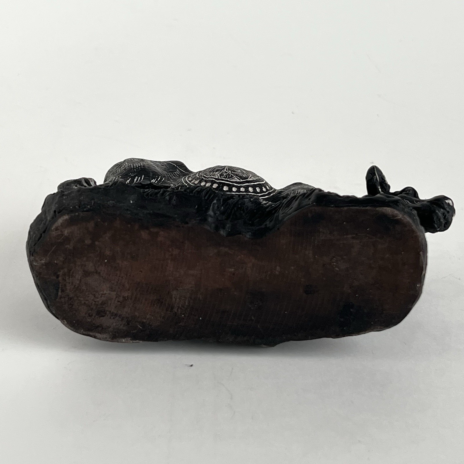 Cow Bull Figurine With Intricate Art