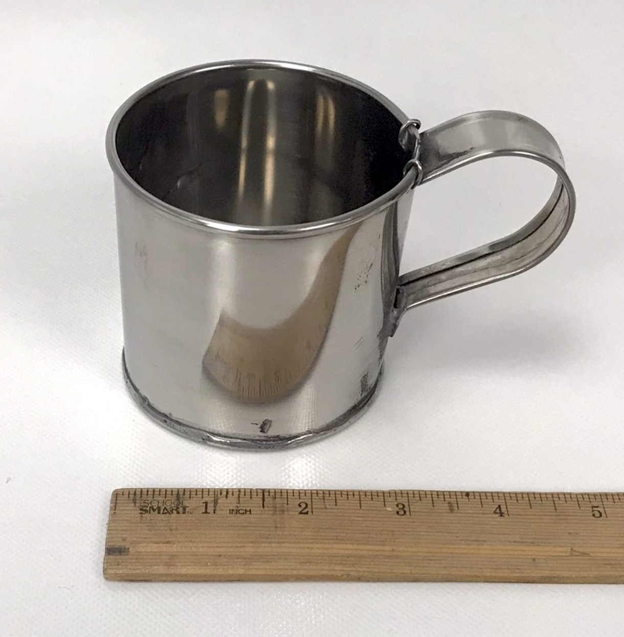 Stainless Steel "Tin" Cup - Two Piece Bottom