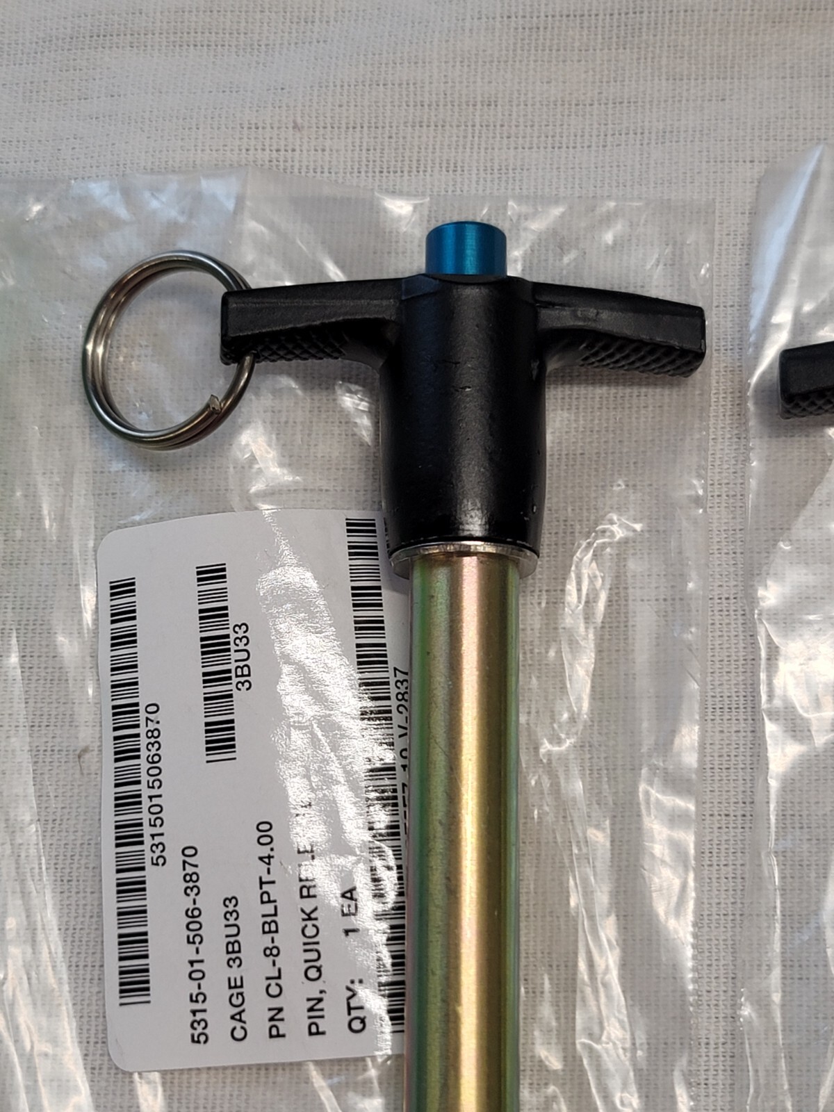 Carr Lane Ball Lock Clevis Pin T-Handle Quick Release Push 1/2 4 CL-8-BLPT-4 (2)