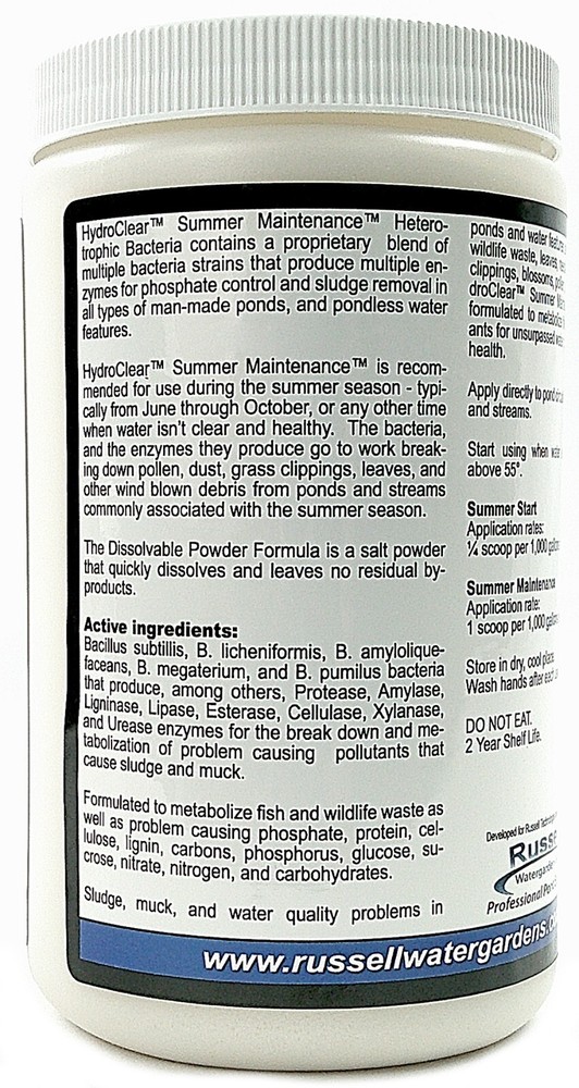 Beneficial Bacteria HydroClear™ Granular Summer Maintenance
