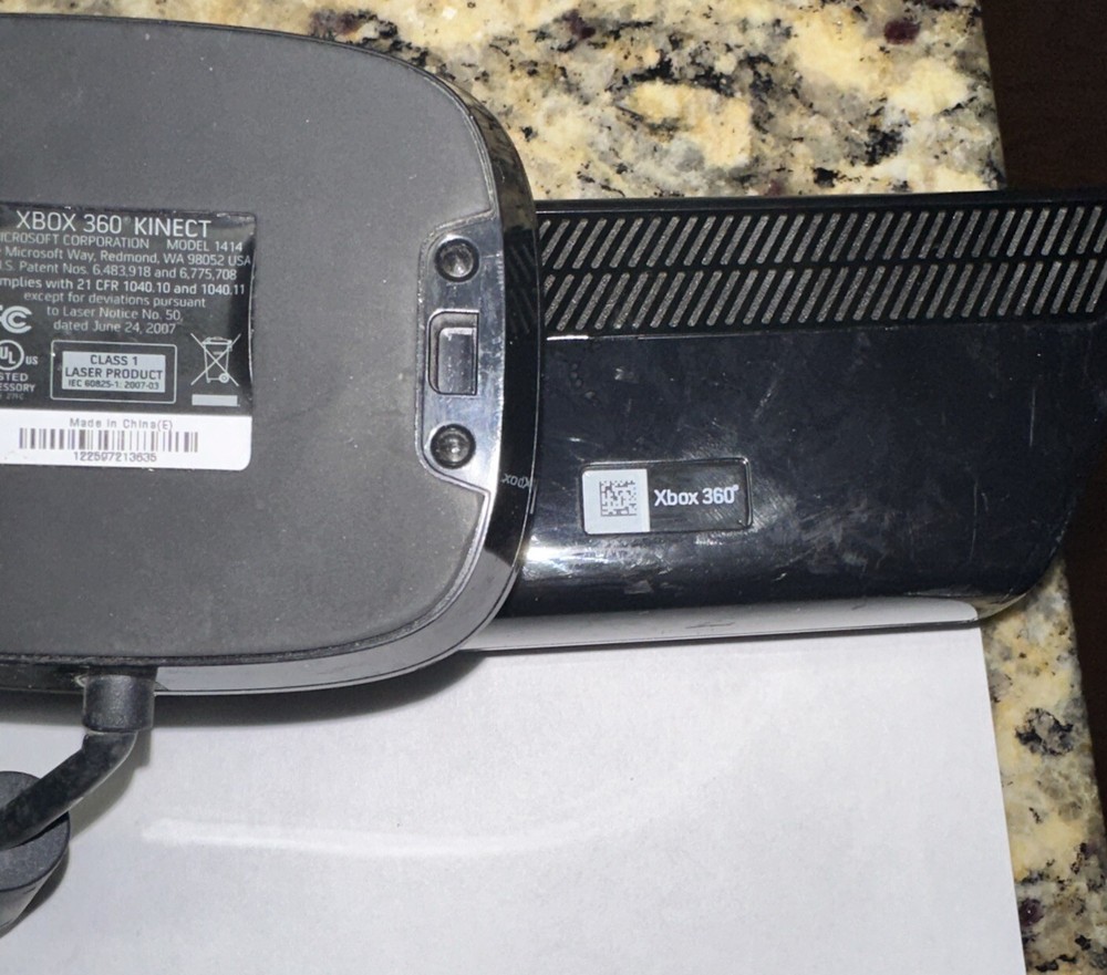 Microsoft Xbox 360 Kinect Motion Sensor (Model 1414) Black Authentic