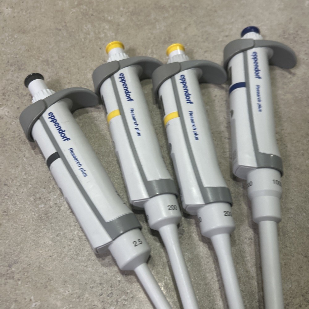 Set Eppendorf Research Plus Single Channel Pipetman Pipettes