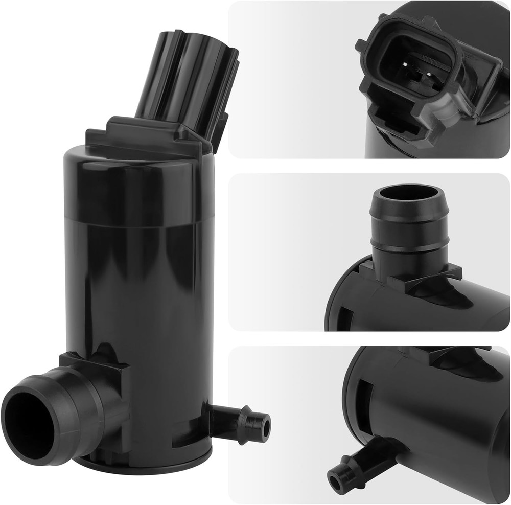 Windshield Washer Pump with Rubber Grommet,Windshield Washer Fluid Pump Replacem
